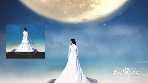 如何用PS合成月光下挥着翅膀的女孩？