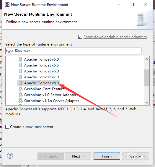 Eclipse之安装j2ee环境 Tomcat8.0