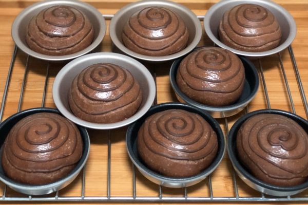 卡仕达酱巧克力可可面包