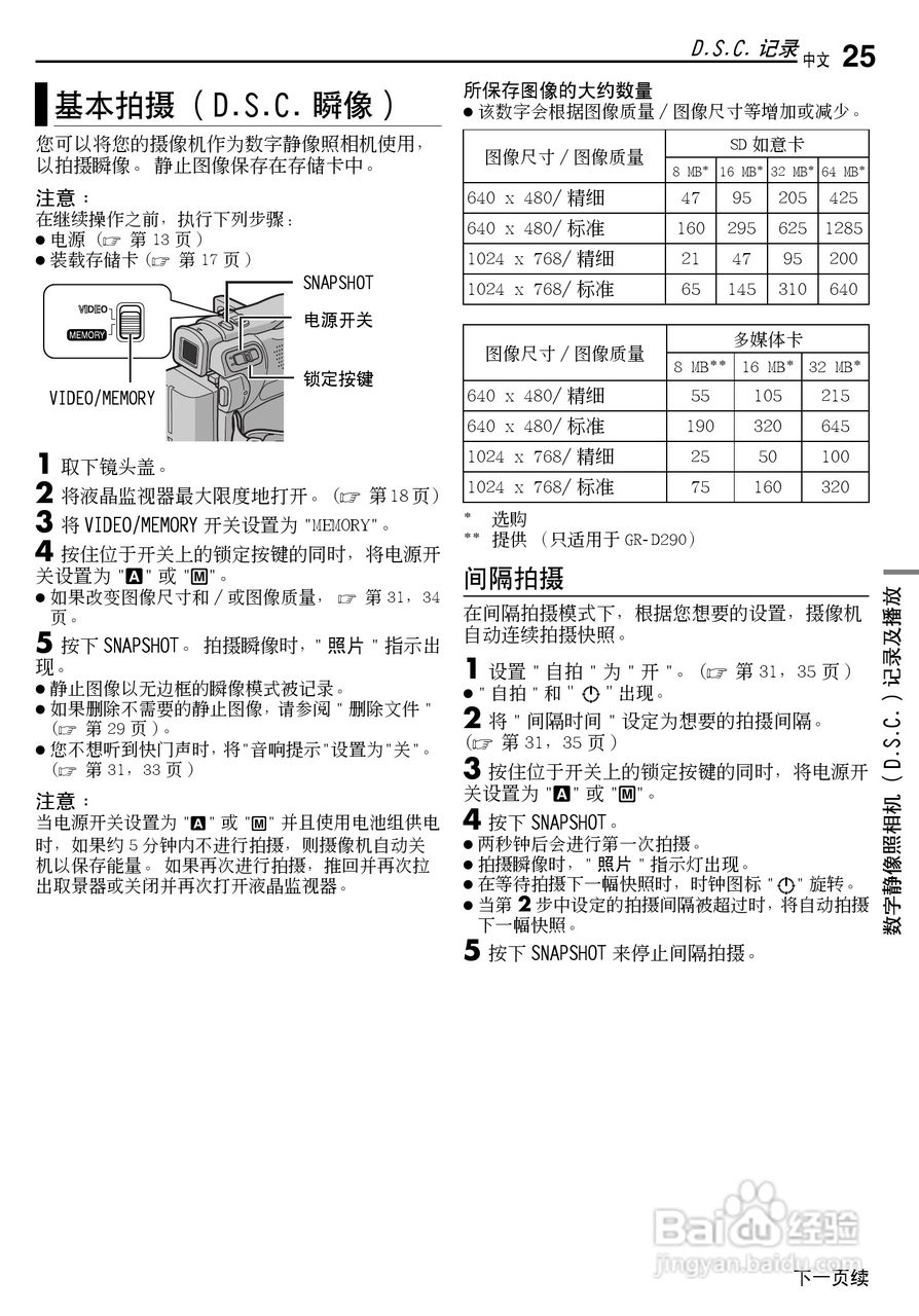 JVC GR-D270AC数码摄像机说明书:[3]