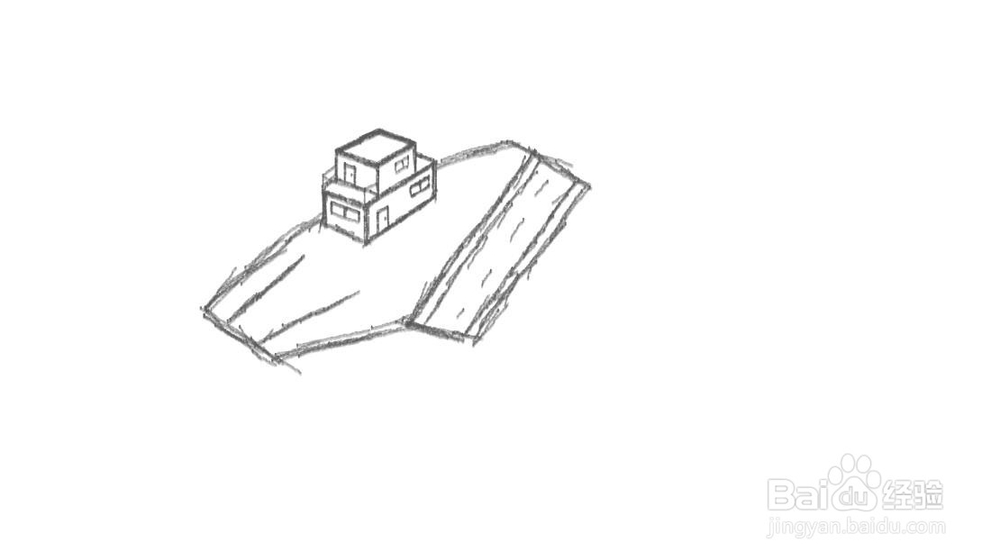 航空母舰的楼层怎么画