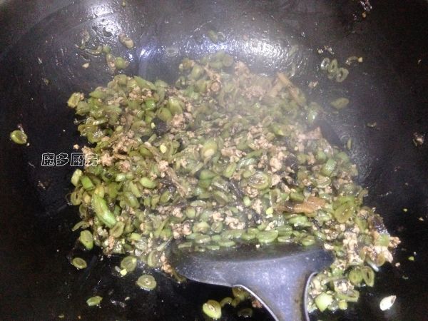 榄菜肉沫四季豆