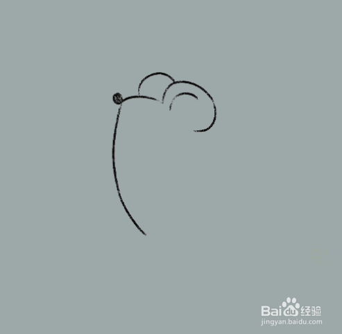 如何手工画可爱的老鼠简笔画?