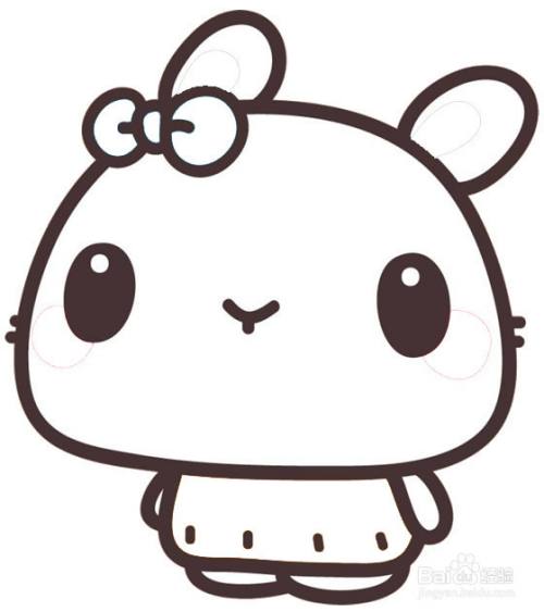 可爱萌兔的画法