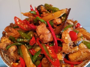 小炒鸡肉的做法