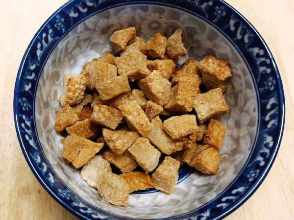 油渣小白菜+猪油拌饭（童年的回忆)