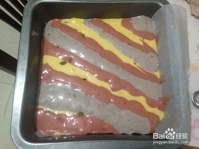 彩色切块小蛋糕的做法