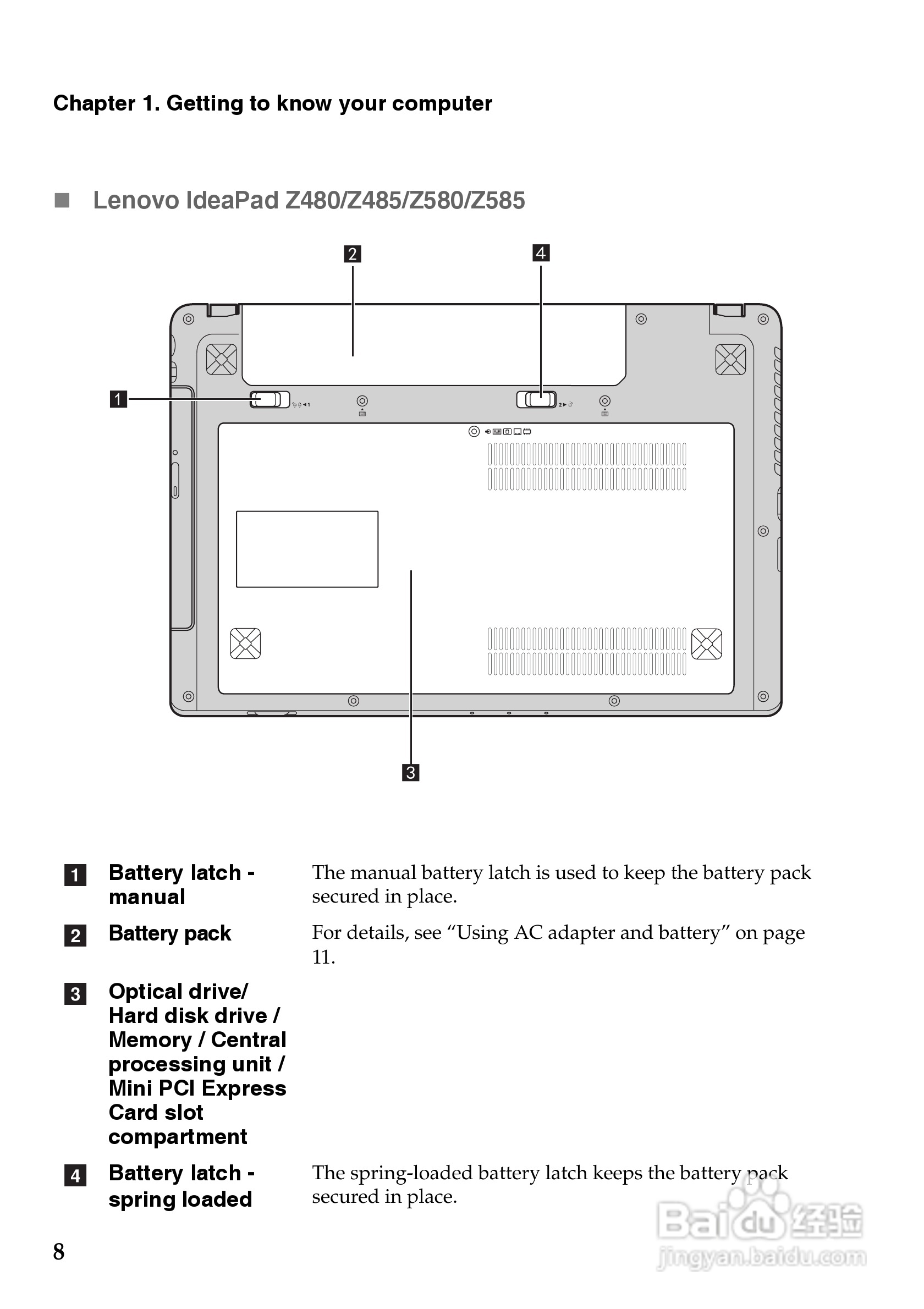 联想IdeaPad Z485笔记本电脑说明书:[2]