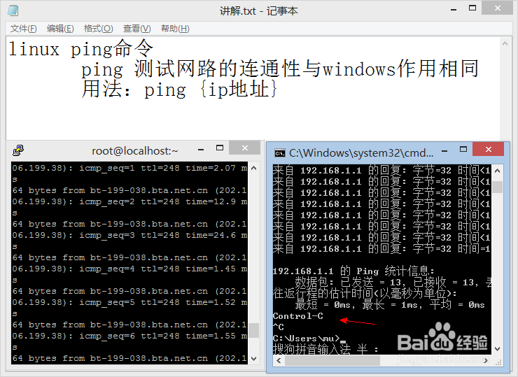 linux命令大全：[9]ping命令