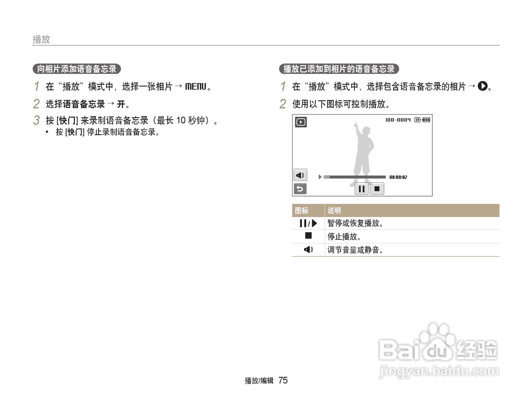 三星ST80数码相机使用说明书:[8]
