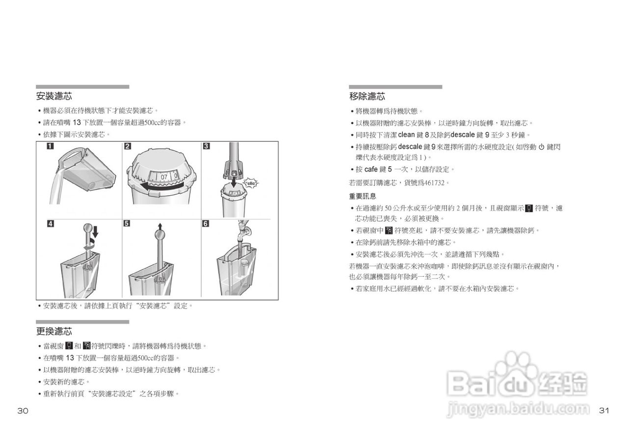 博世TCA6001UC型咖啡机使用手册:[2]
