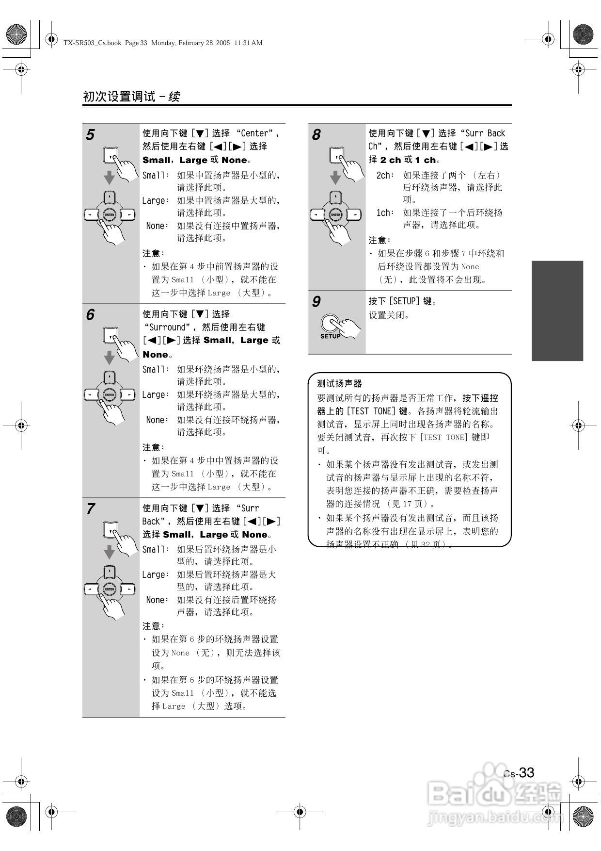 安桥AV接收机TX-SR503型使用说明书:[2]