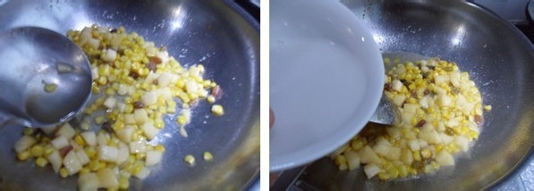 送给孩子和女人的一道菜，果粒松仁玉米