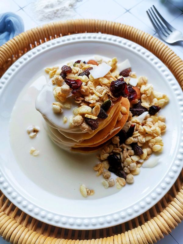 无油无水网红酸奶松饼