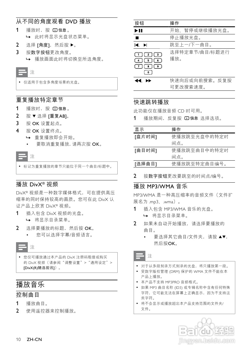飞利浦DVP3520K/93 DVD播放机使用说明书:[1]