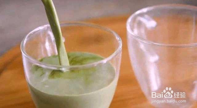 丝滑抹茶牛奶,香甜可口
