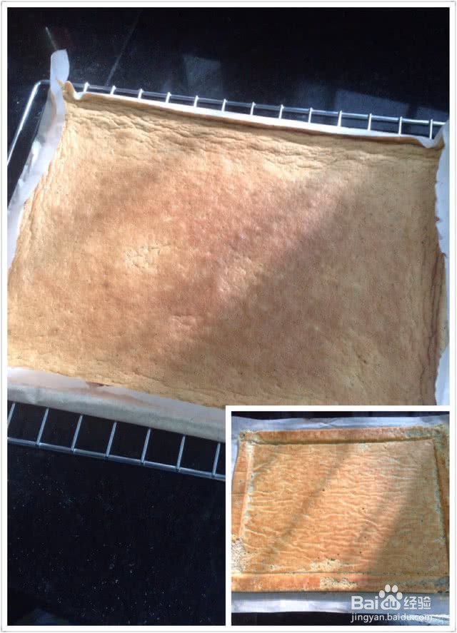 清明草香的蛋糕卷的做法