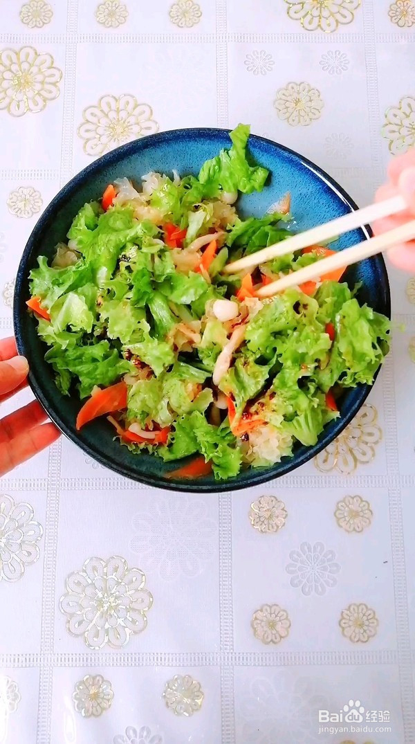 酸甜菌菇拌菜的制作方法