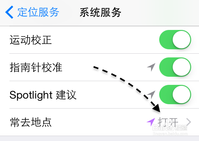 苹果iPhone6手机常去地点怎么关闭