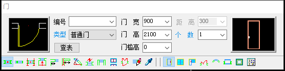 天正建筑中如何在墙体上加门?