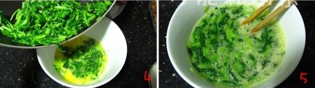 鲜益母草煎鸡蛋