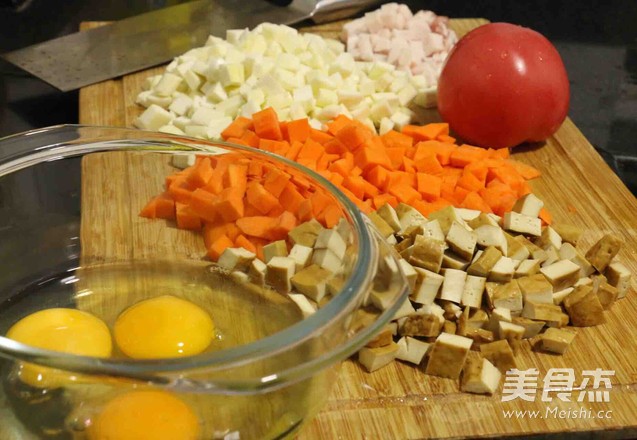 豆干胡萝卜茭白丁