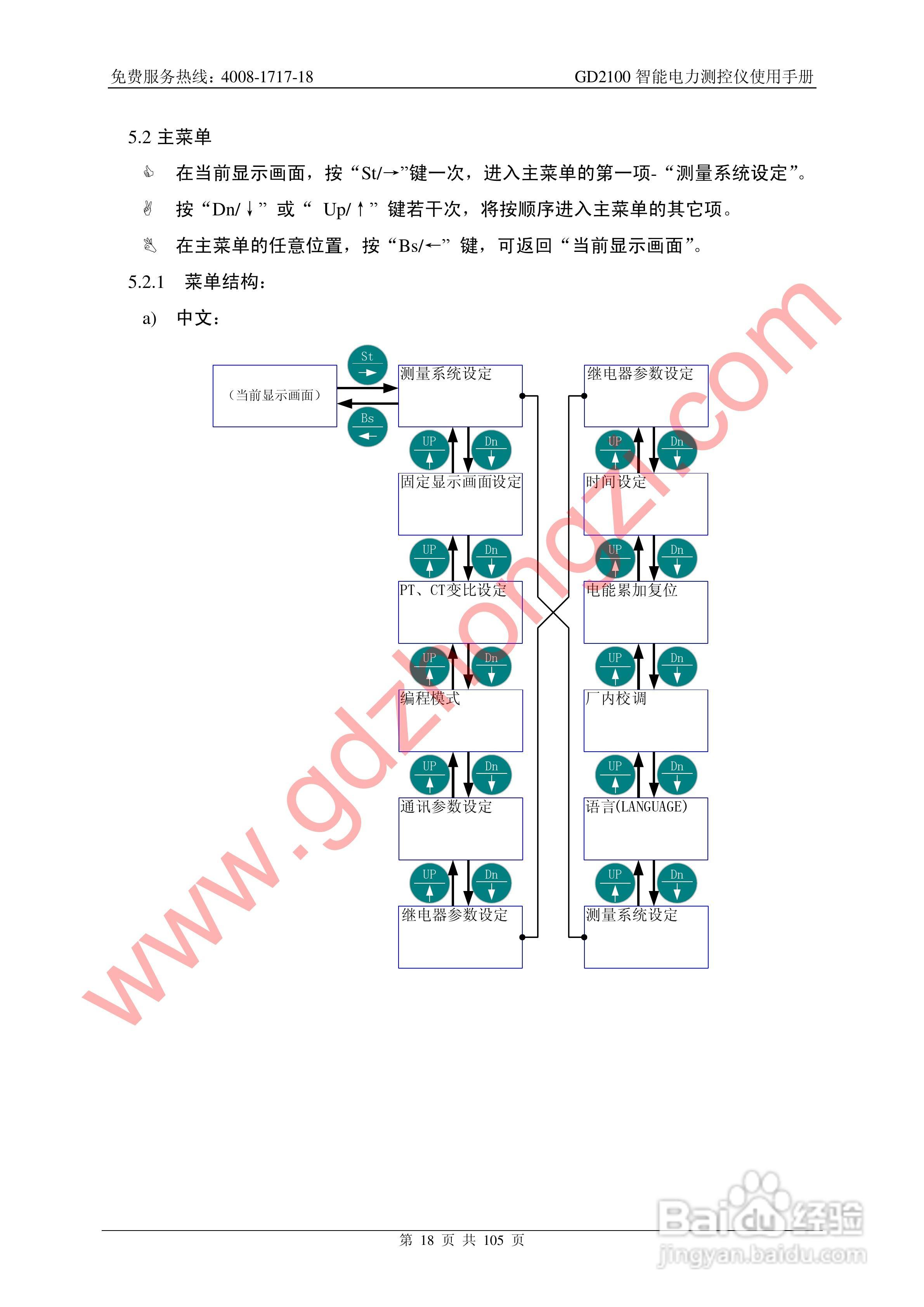 国电中自GD2100智能电力监测仪使用说明书:[2]