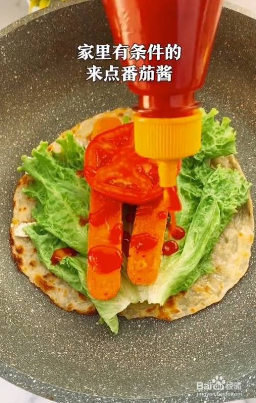 超级简单的手抓饼吃法