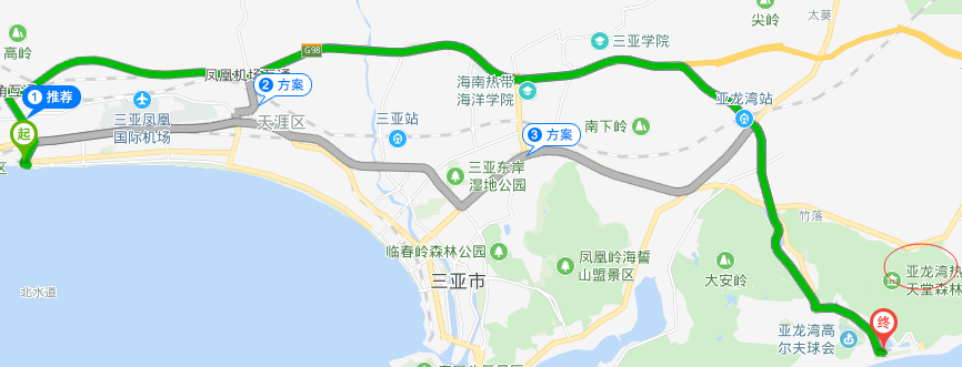 三亚湾到亚龙湾多远
