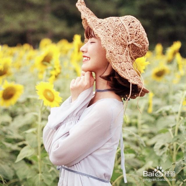 人与向日葵怎么拍照
