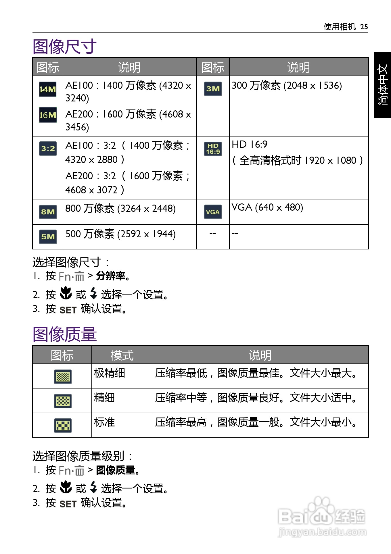 明基AE200数码相机使用说明书:[3]