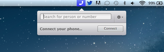 iPhone5s蓝牙连接Mac Mac打电话软件怎么用