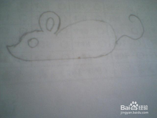 简笔画 老鼠的画法