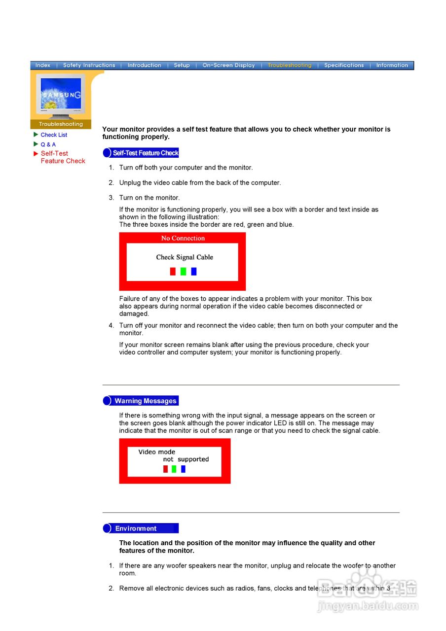 三星172X液晶显示器使用说明书:[5]