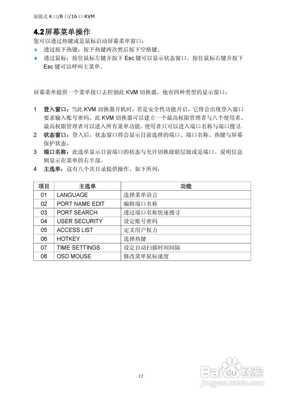 Lenovo AB1508/1516 KVM切换器用户手册:[2]