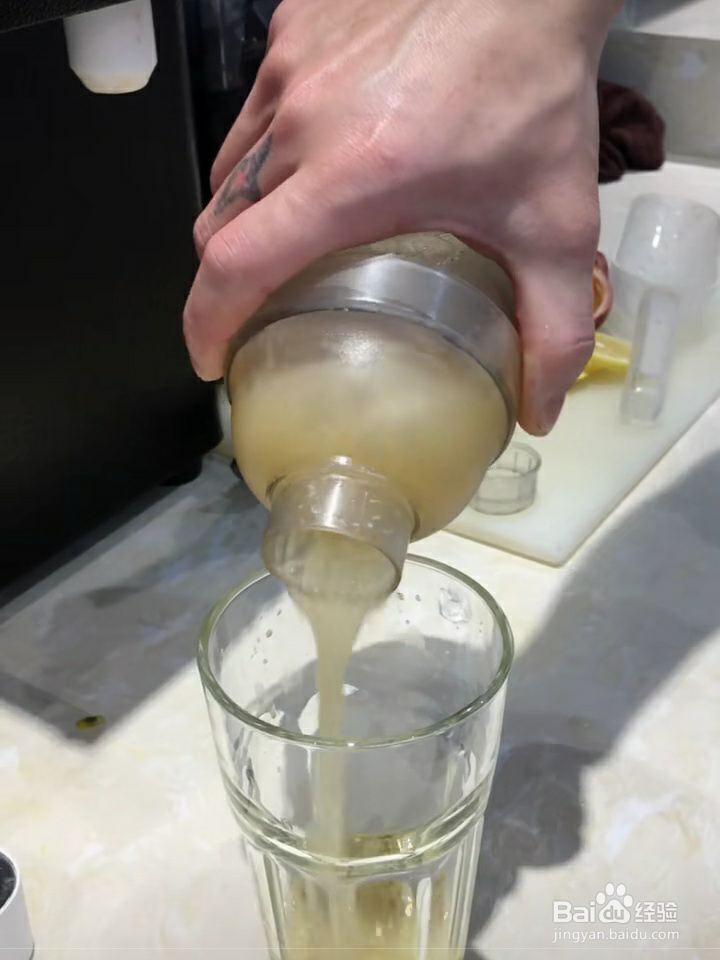 百香果柠檬片冰饮教程