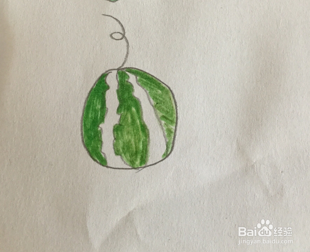 西瓜简笔画教程