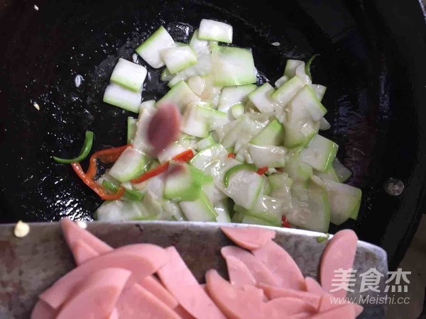 清爽火腿西葫芦