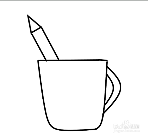 生活小工具之笔筒的画法