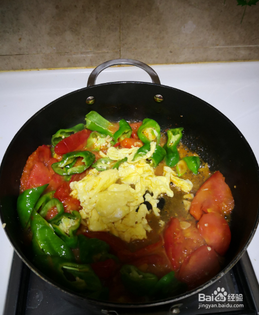 青椒炒鸡蛋的做法