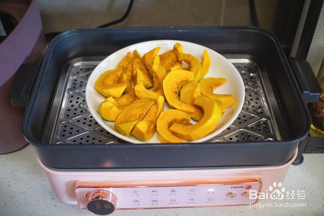 家庭自制菌菇奶香南瓜羹