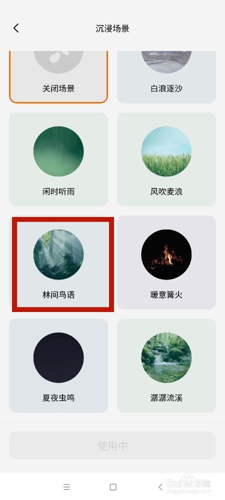 《不背单词》沉浸场景怎么设置为林间鸟语