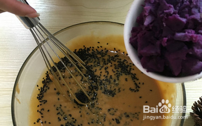好吃的停不了口的黑糖紫薯戚风蛋糕怎么做？