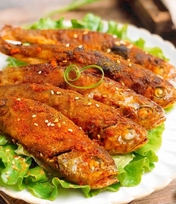 空气炸锅烤小黄鱼