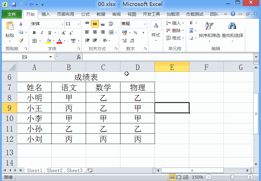 在Excel2010里面隐藏行和列单元格方法是什么