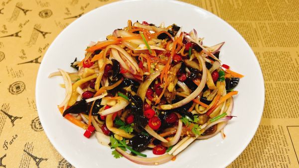 凉拌手撕杏鲍菇