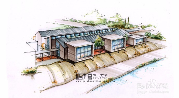 展览类建筑手绘表现如何画