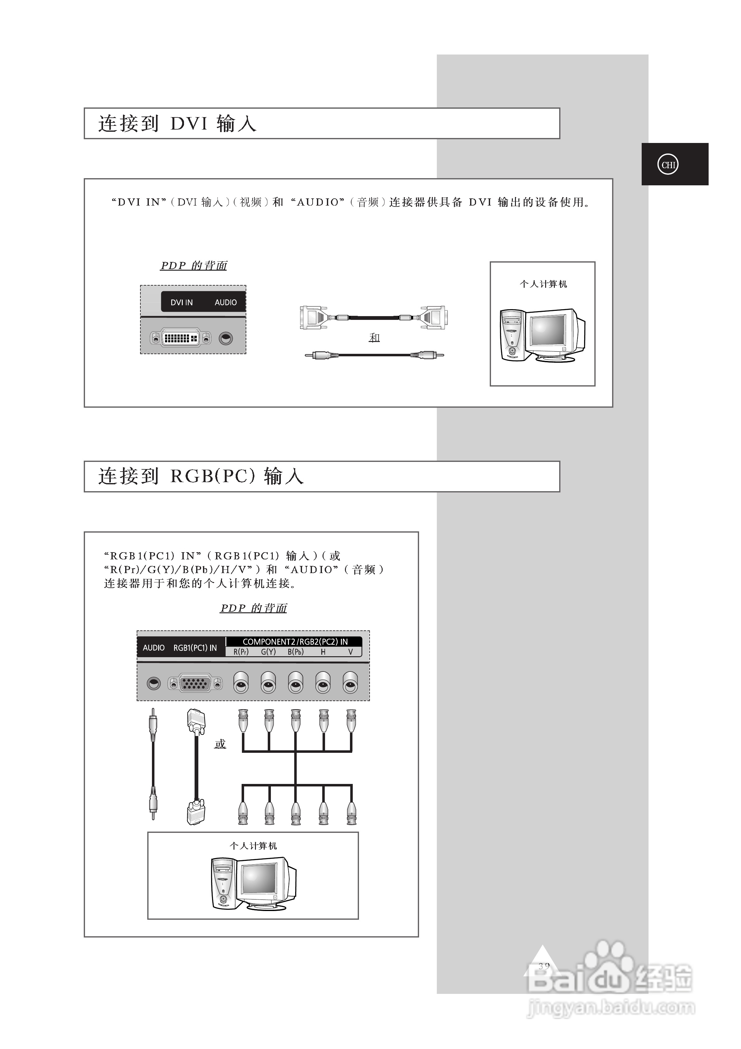 三星PPM50H3S液晶显示器使用说明书:[4]