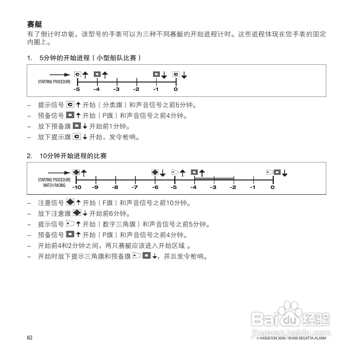 Hamilton汉密尔顿扬帆报时特制手表使用说明书:[9]