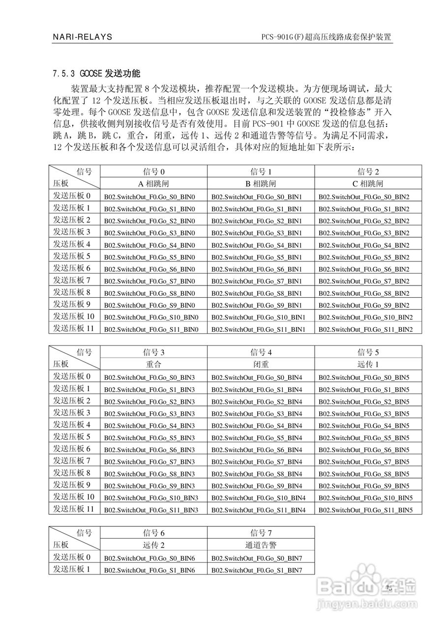 南瑞PCS-901G(F)超高压线路成套保护装置使用说明书:[9]